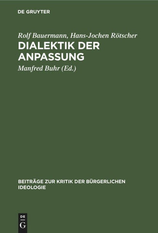 Dialektik der Anpassung