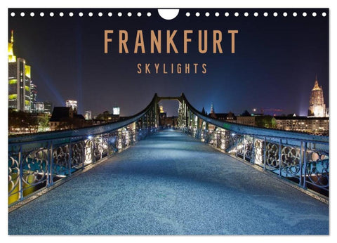 Frankfurt Skylights 2026 (Wandkalender 2026 DIN A4 quer), CALVENDO Monatskalender