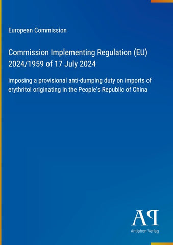 Commission Implementing Regulation (EU) 2024/1959 of 17 July 2024