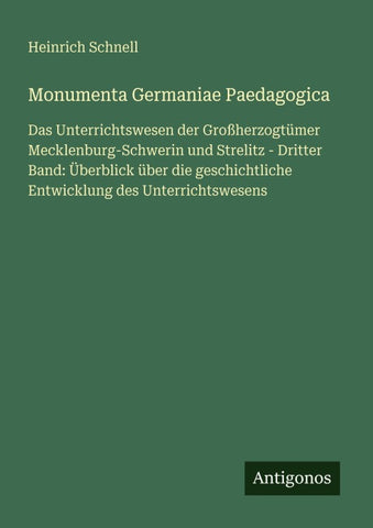 Monumenta Germaniae Paedagogica