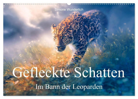 Gefleckte Schatten - Im Bann der Leoparden (Wandkalender 2027 DIN A2 quer), CALVENDO Monatskalender