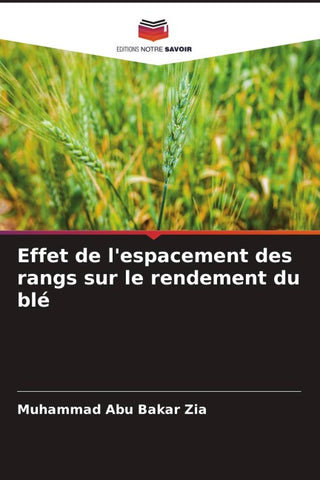Effet de l'espacement des rangs sur le rendement du blé