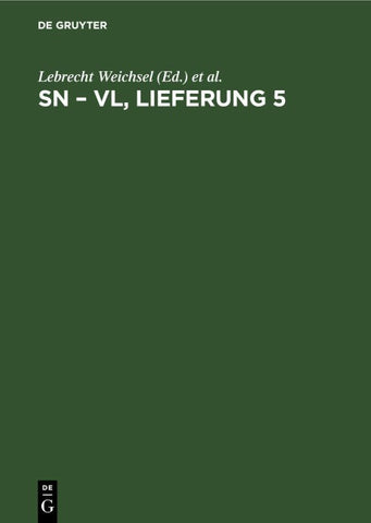 Sn – Vl, Lieferung 5
