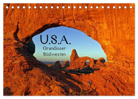 USA - Grandioser Südwesten (Tischkalender 2026 DIN A5 quer), CALVENDO Monatskalender