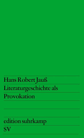 Literaturgeschichte als Provokation