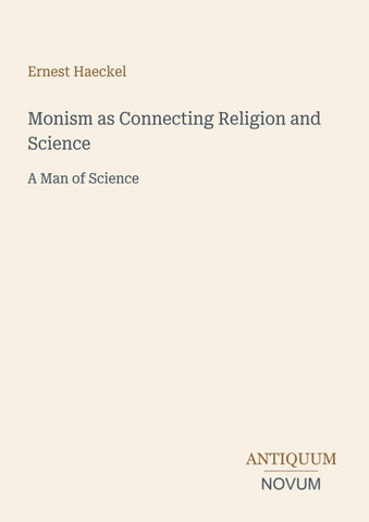 Monism as Connecting Religion and Science