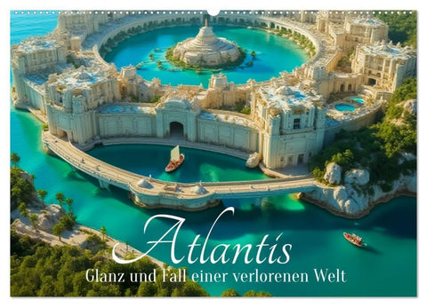 Atlantis – Glanz und Fall einer verlorenen Welt (Wandkalender 2027 DIN A2 quer), CALVENDO Monatskalender