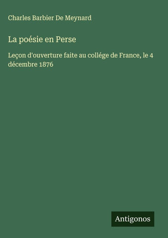 La poésie en Perse