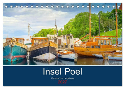 Insel Poel Kirchdorf und Umgebung (Tischkalender 2027 DIN A5 quer), CALVENDO Monatskalender