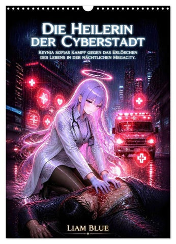 Die Heilerin der Cyberstadt (Wandkalender 2027 DIN A3 hoch), CALVENDO Monatskalender