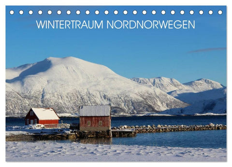 Wintertraum Nordnorwegen (Tischkalender 2026 DIN A5 quer), CALVENDO Monatskalender
