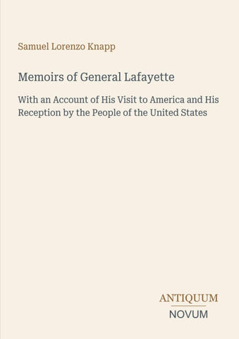 Memoirs of General Lafayette