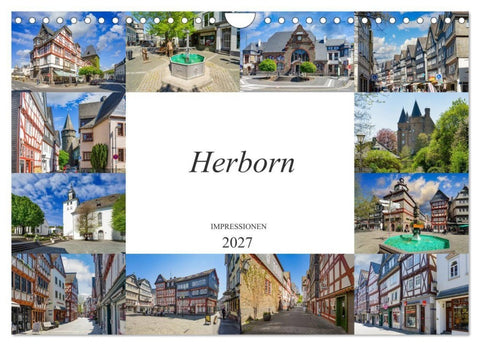 Herborn Impressionen (Wandkalender 2027 DIN A4 quer), CALVENDO Monatskalender