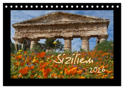 Sizilien (Tischkalender 2026 DIN A5 quer), CALVENDO Monatskalender