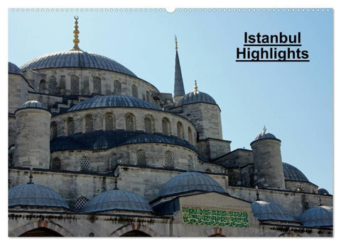 Istanbul Highlights (Wandkalender 2027 DIN A2 quer), CALVENDO Monatskalender