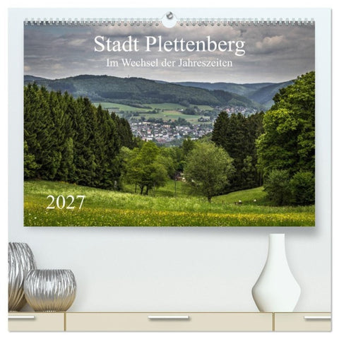 Stadt Plettenberg (hochwertiger Premium Wandkalender 2027 DIN A2 quer), Kunstdruck in Hochglanz