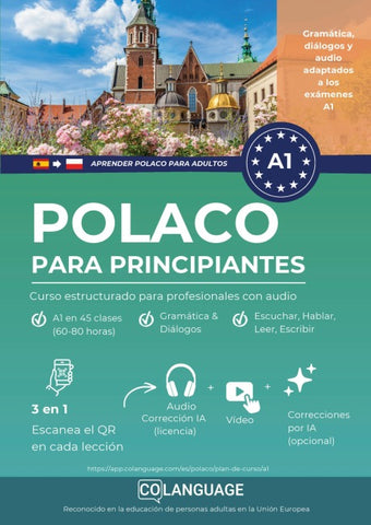 Aprender polaco A1 para principiantes. Curso estructurado para profesionales con audio