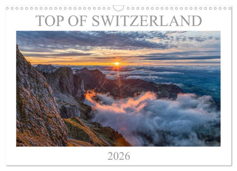 Top of Switzerland (Wandkalender 2026 DIN A3 quer), CALVENDO Monatskalender