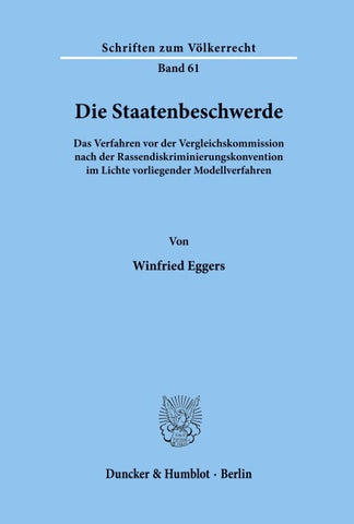 Die Staatenbeschwerde.
