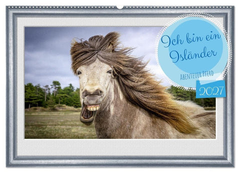 Ich bin ein Isländer (Wandkalender 2027 DIN A2 quer), CALVENDO Monatskalender