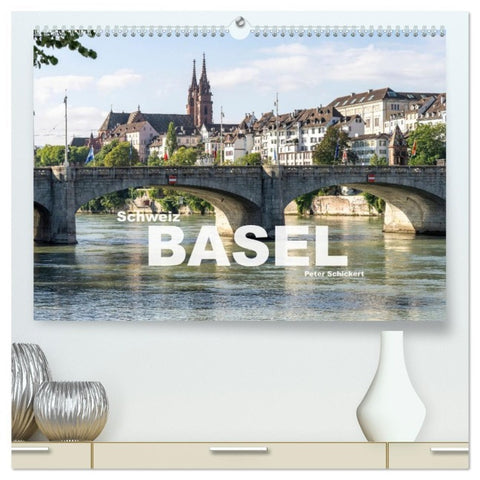 Schweiz - Basel (hochwertiger Premium Wandkalender 2026 DIN A2 quer), Kunstdruck in Hochglanz