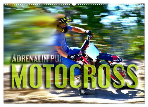 Motocross - Adrenalin pur (Wandkalender 2026 DIN A2 quer), CALVENDO Monatskalender
