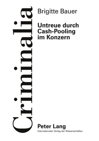 Untreue durch Cash-Pooling im Konzern