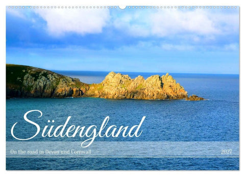 Südengland - On the road in Devon und Cornwall (Wandkalender 2027 DIN A2 quer), CALVENDO Monatskalender