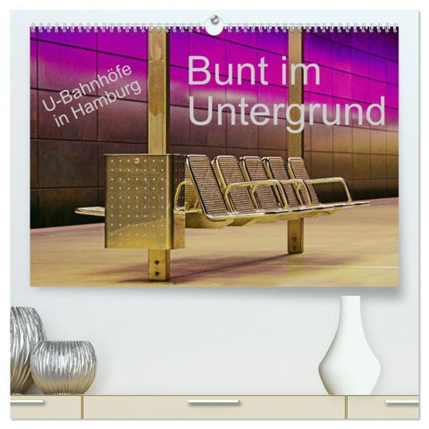Bunt im Untergrund (hochwertiger Premium Wandkalender 2027 DIN A2 quer), Kunstdruck in Hochglanz