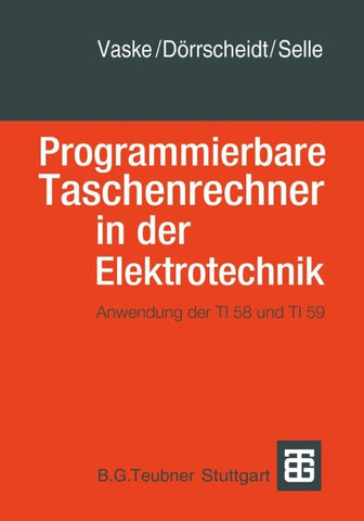Programmierbare Taschenrechner in der Elektrotechnik