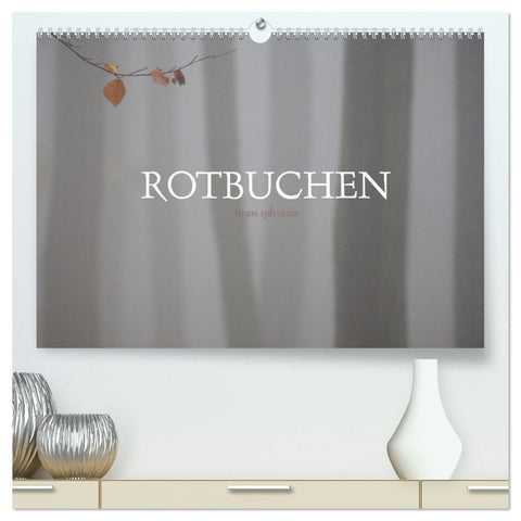 Rotbuchen (hochwertiger Premium Wandkalender 2027 DIN A2 quer), Kunstdruck in Hochglanz