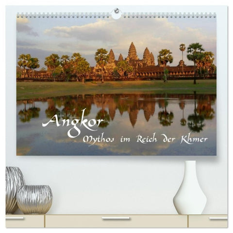 Angkor - Mythos im Reich der Khmer (hochwertiger Premium Wandkalender 2027 DIN A2 quer), Kunstdruck in Hochglanz