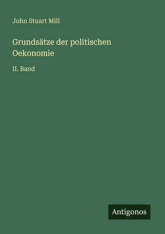 Grundsätze der politischen Oekonomie