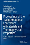Proceedings of the 1st International Conference on Materials and Thermophysical Properties
