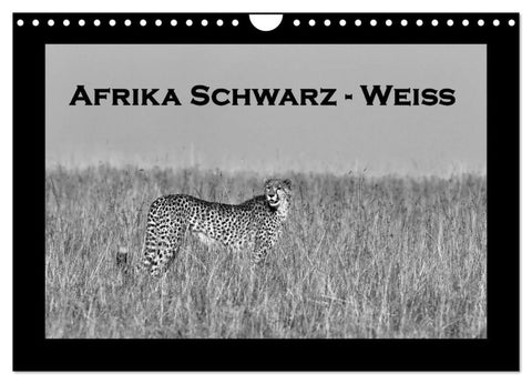 Afrika Schwarz - Weiss (Wandkalender 2027 DIN A4 quer), CALVENDO Monatskalender