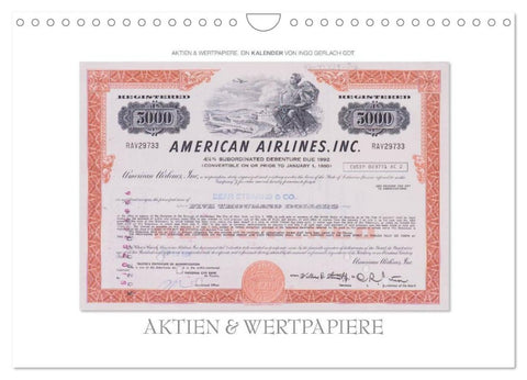 Aktien & Wertpapiere / CH-Version (Wandkalender 2026 DIN A4 quer), CALVENDO Monatskalender