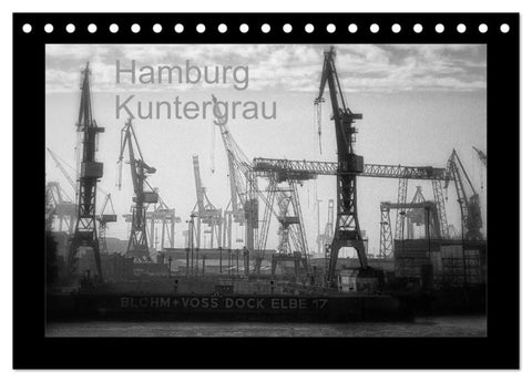 Hamburg Kuntergrau (Tischkalender 2027 DIN A5 quer), CALVENDO Monatskalender
