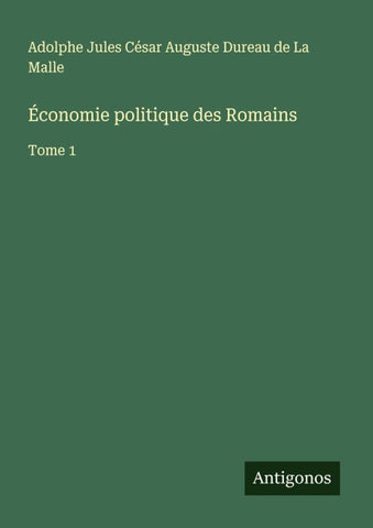 Économie politique des Romains