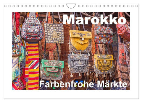 Marokko - Farbenfrohe Märkte (Wandkalender 2027 DIN A4 quer), CALVENDO Monatskalender