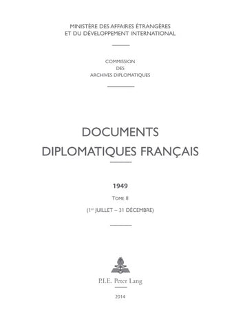 Documents diplomatiques français