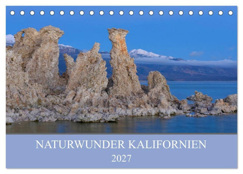 Naturwunder Kalifornien (Tischkalender 2027 DIN A5 quer), CALVENDO Monatskalender
