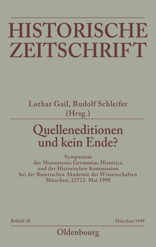Quelleneditionen und kein Ende?