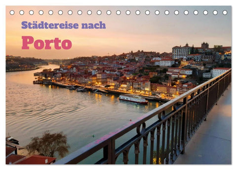 Städtereise nach Porto (Tischkalender 2026 DIN A5 quer), CALVENDO Monatskalender