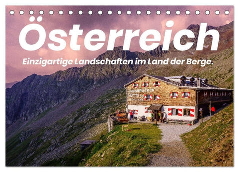 Österreich - Einzigartige Landschaften im Land der Berge. (Tischkalender 2027 DIN A5 quer), CALVENDO Monatskalender