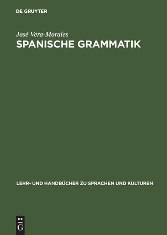 Spanische Grammatik