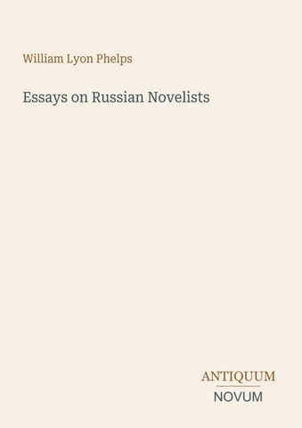 Essays on Russian Novelists