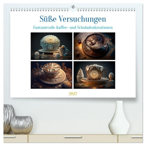 Süße Versuchungen (hochwertiger Premium Wandkalender 2027 DIN A2 quer), Kunstdruck in Hochglanz