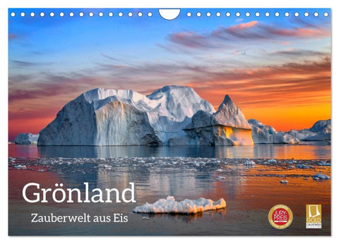 Grönland - Zauberwelt aus Eis (Wandkalender 2026 DIN A4 quer), CALVENDO Monatskalender