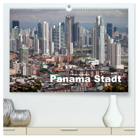 Panama Stadt (hochwertiger Premium Wandkalender 2027 DIN A2 quer), Kunstdruck in Hochglanz
