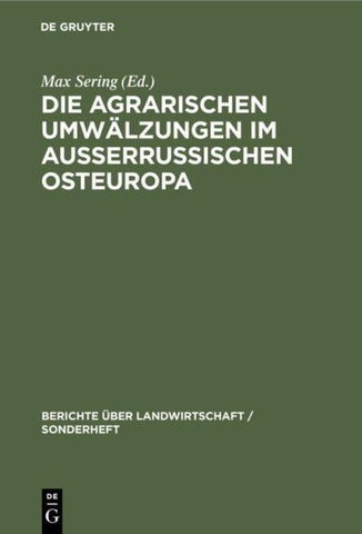 Die agrarischen Umwälzungen im außerrussischen Osteuropa